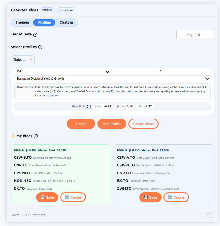 Screener Example